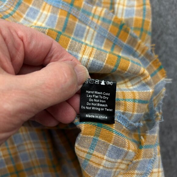 Pol Pullover Short Sleeve Tunic Top Women's Size Small Plaid Bottom NWT - Picture 6 of 9